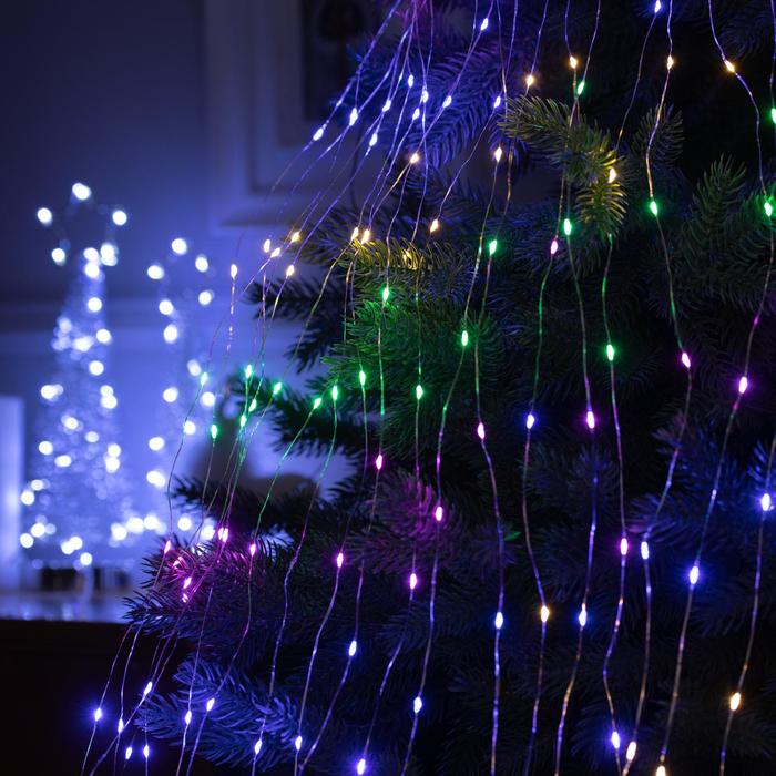 Гірлянда мідний дріт Кінський хвіст 5м 500LED Білий Гірлянда мідний дріт Кінський хвіст 5м 500LED Білий